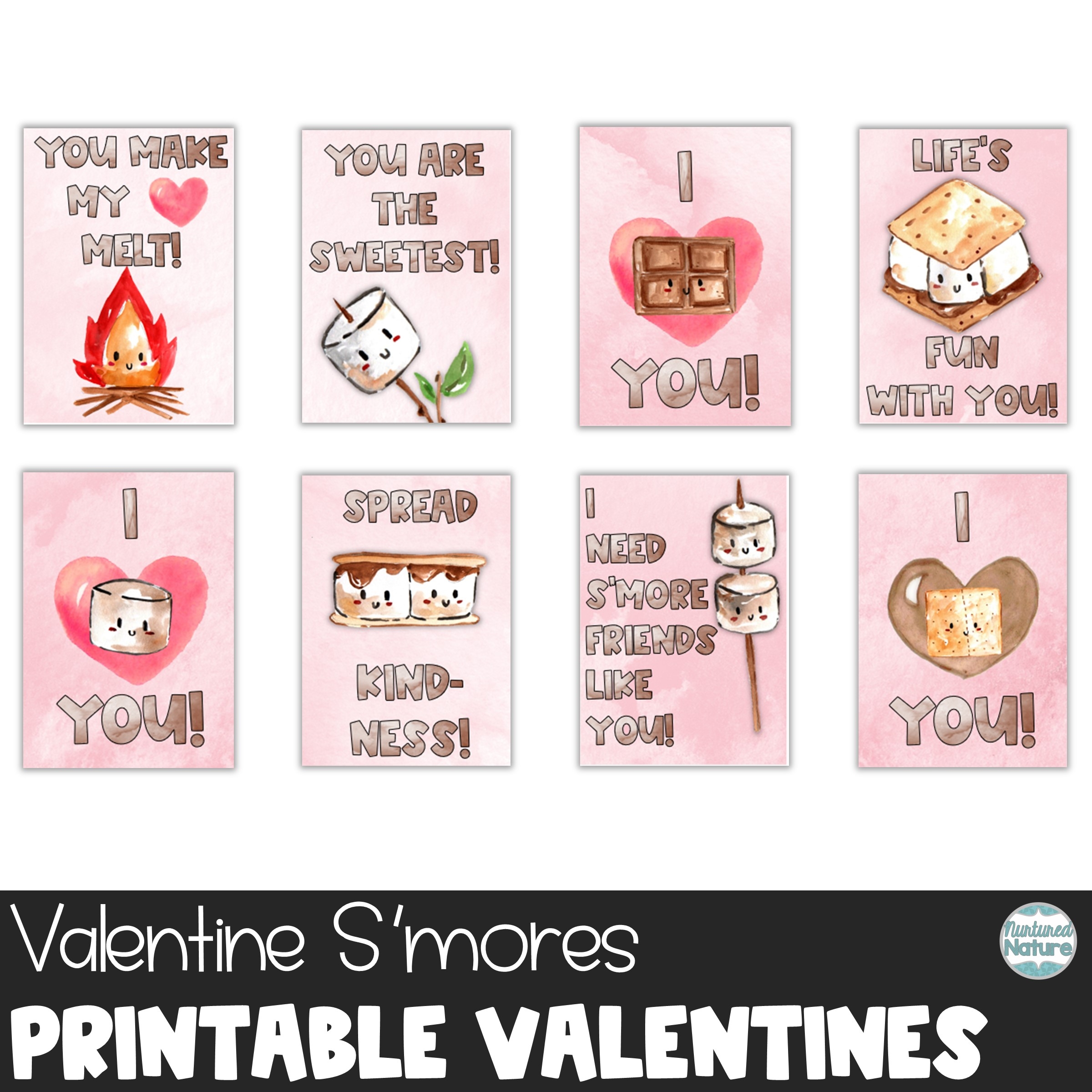 S mores Printable Valentine s Day Cards From Teacher For Students Made By Teachers