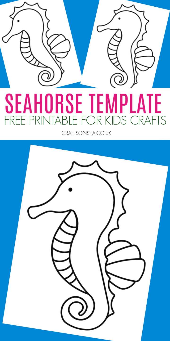Seahorse Template FREE Printable PDF Crafts On Sea Seahorse Template FREE Printable PDF Crafts On Sea