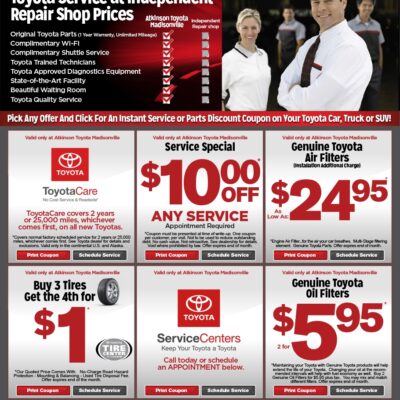 Service Specials Huntsville Toyota