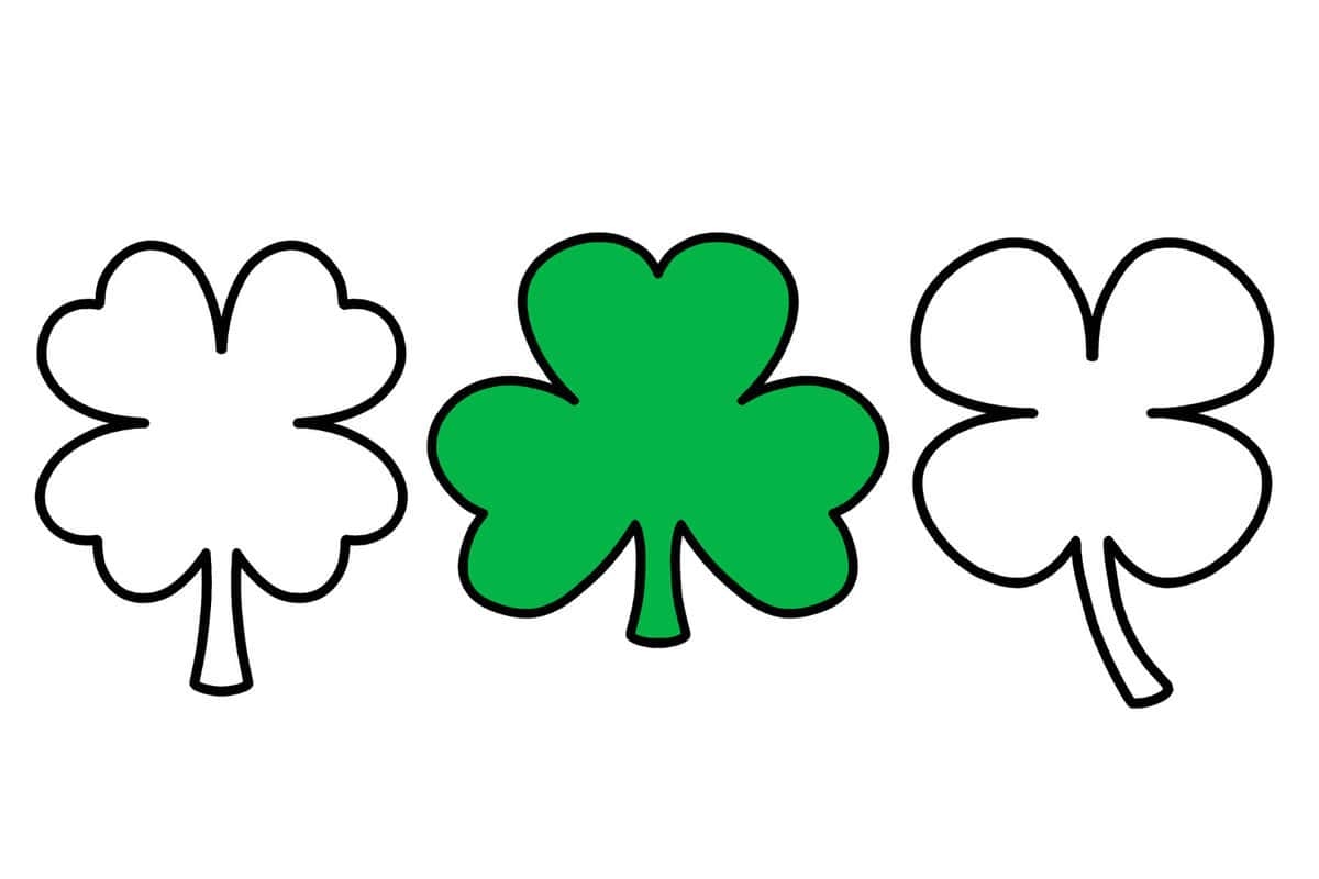 free printable shamrock template pdf