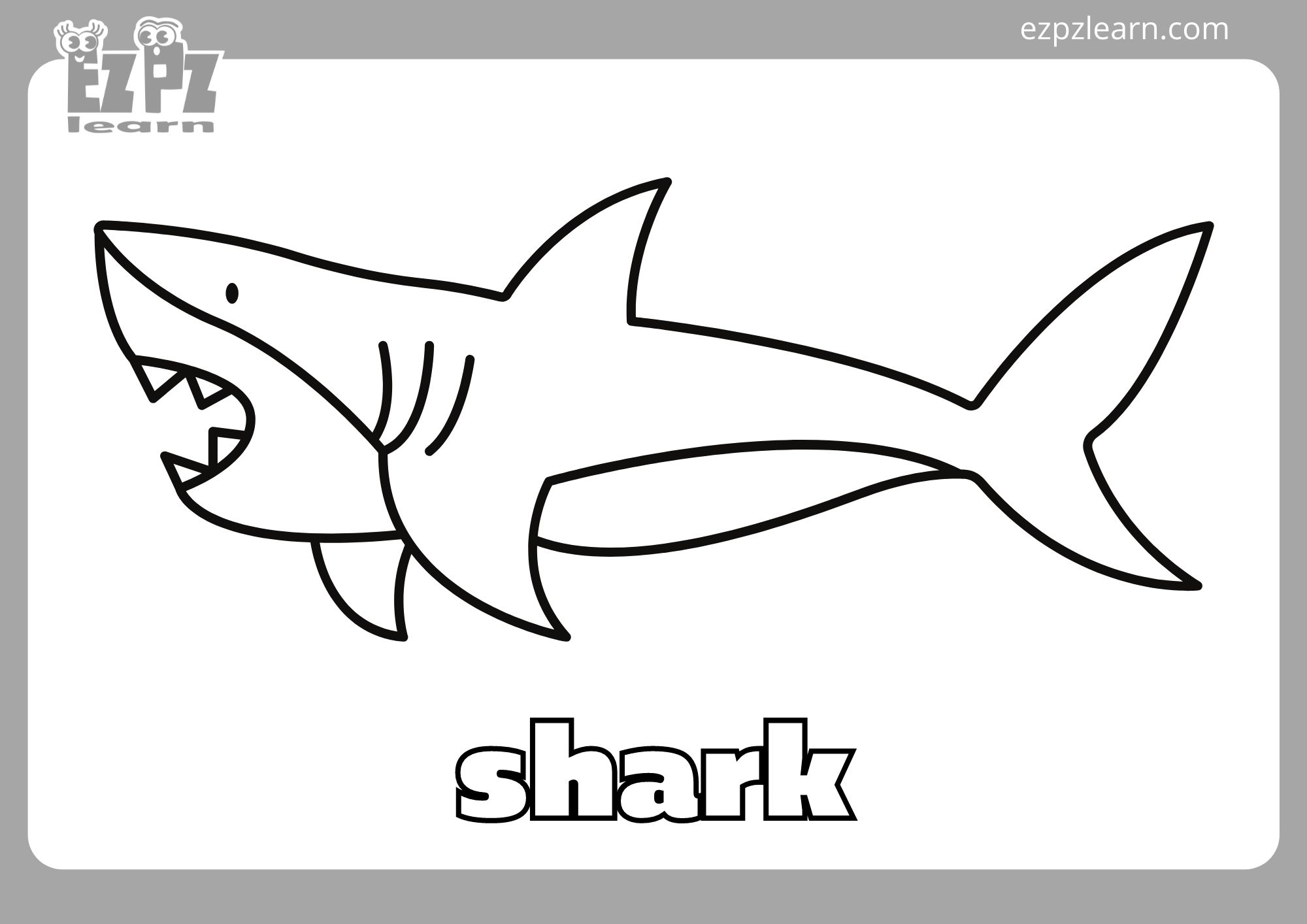 shark coloring pages printable shark coloring pages printable