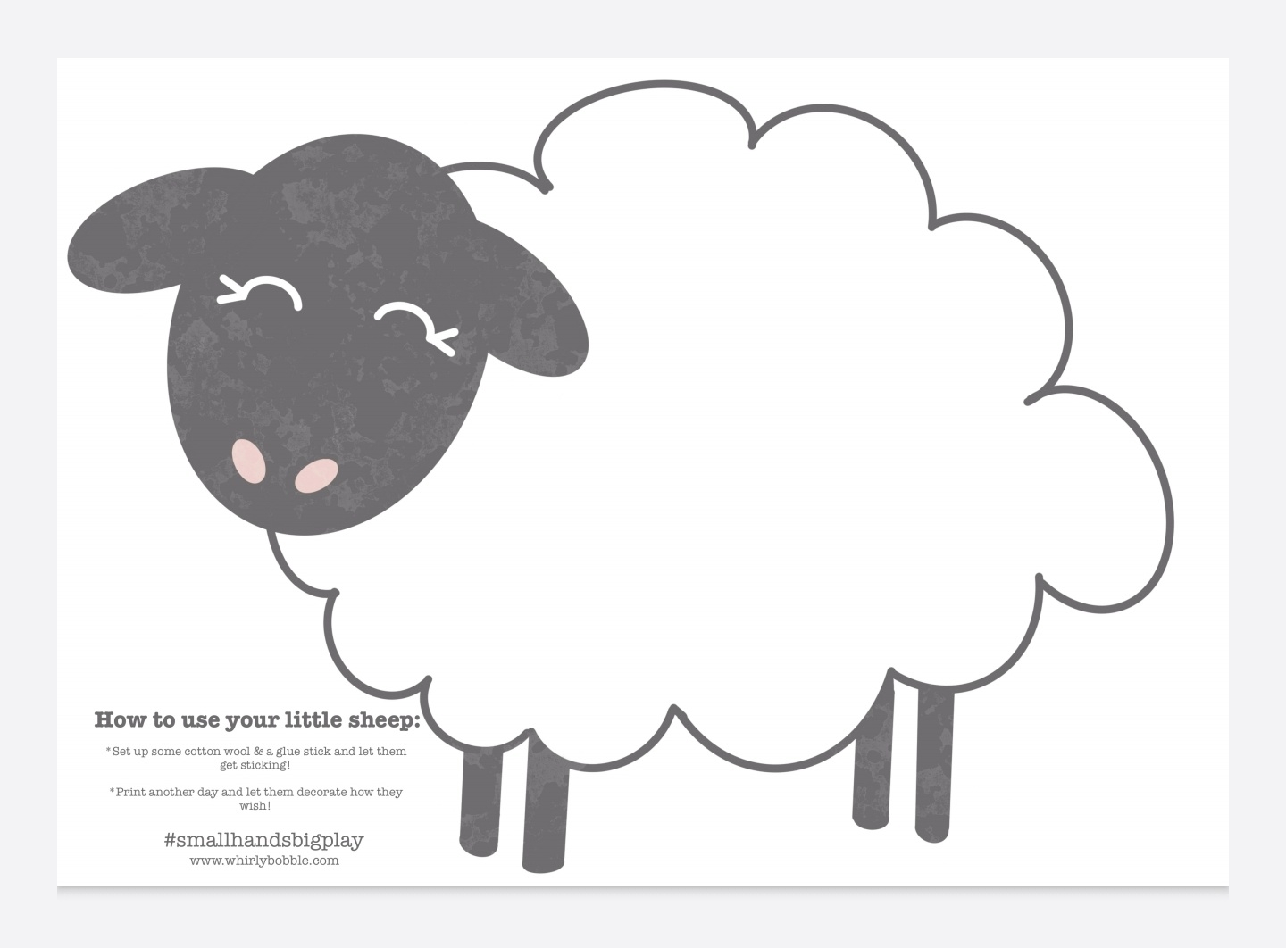 Sheep Sticking Activity FREE PRINTABLE Whirlybobble Parenting Lifestyle Blog Sheep Sticking Activity FREE PRINTABLE Whirlybobble Parenting Lifestyle Blog