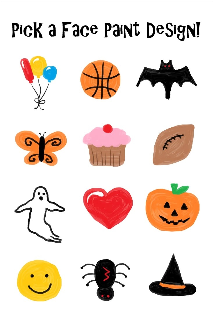 Simple And Quick Face Paint Designs Created For The Halloween Fair  Simple And Quick Face Paint Designs Created For The Halloween Fair