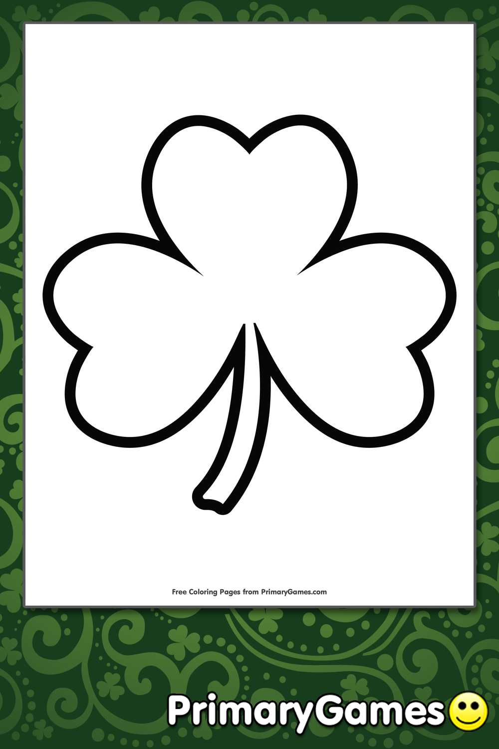 free printable shamrock template free printable shamrock template