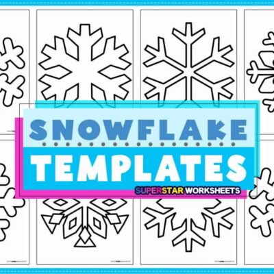 Snowflake Templates Free Printables Superstar Worksheets