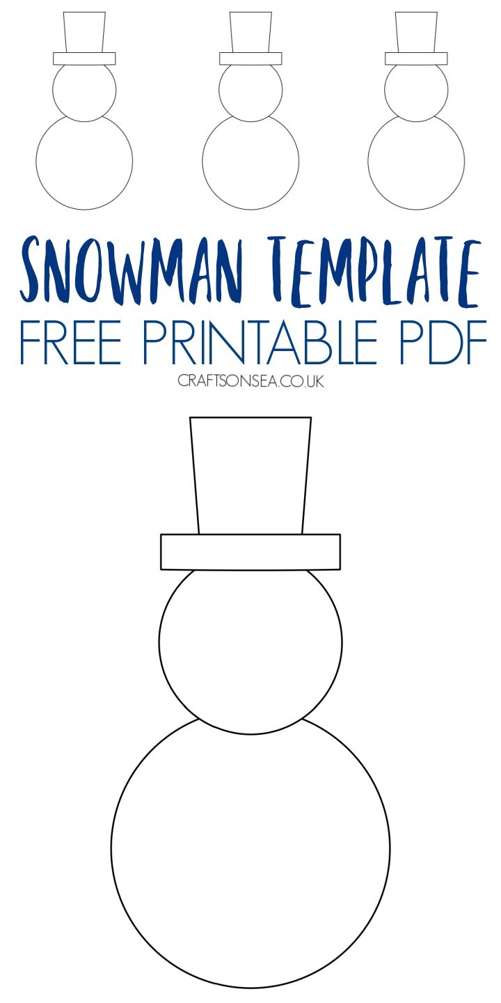 printable snowman template