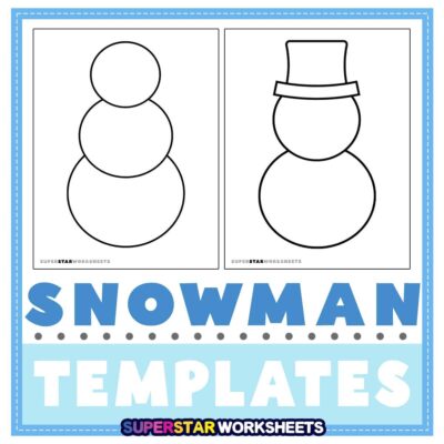 Snowman Templates Free Printables Superstar Worksheets