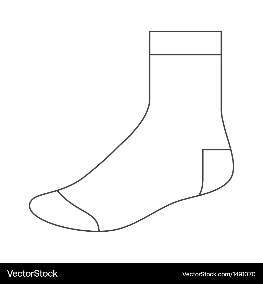 Sock Template Vector Images over 7 800  Sock Template Vector Images over 7 800