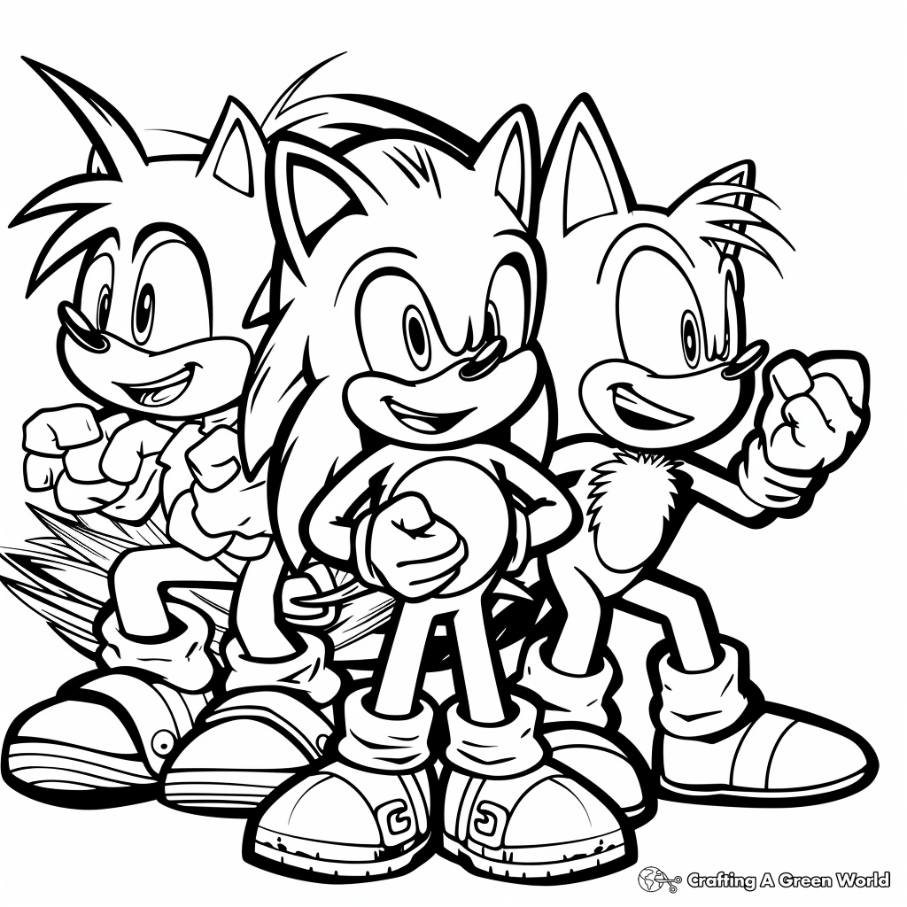 free printable sonic the hedgehog coloring pages