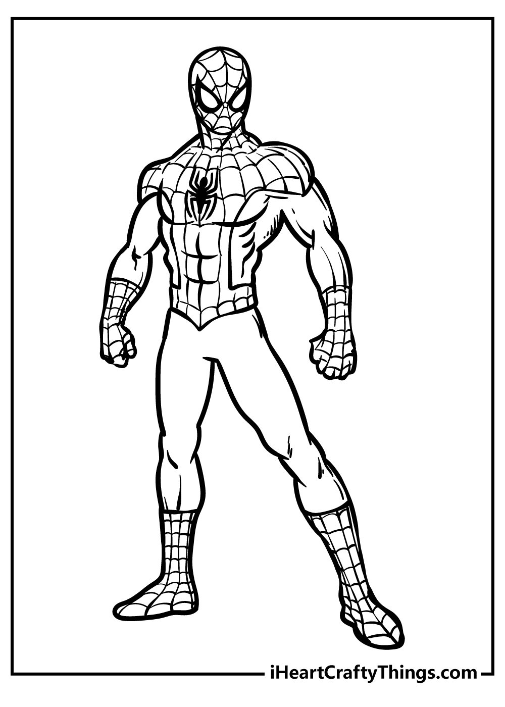Spider Man Coloring Pages 50 Free PDF Printables For Kids