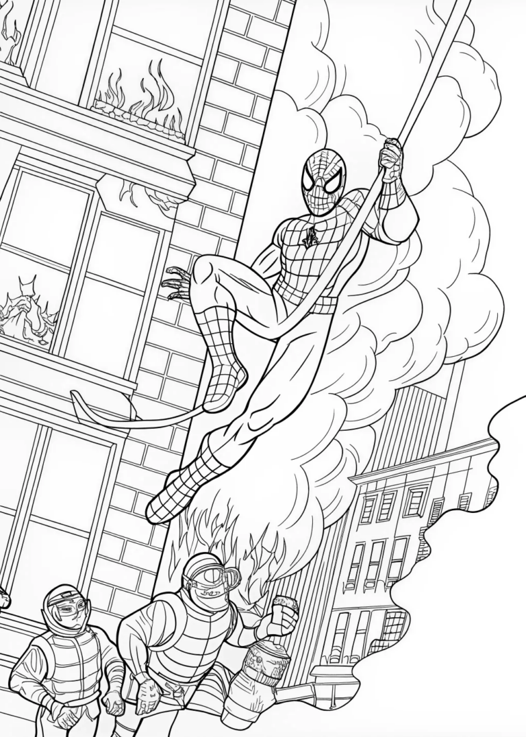 spiderman coloring pages free printable