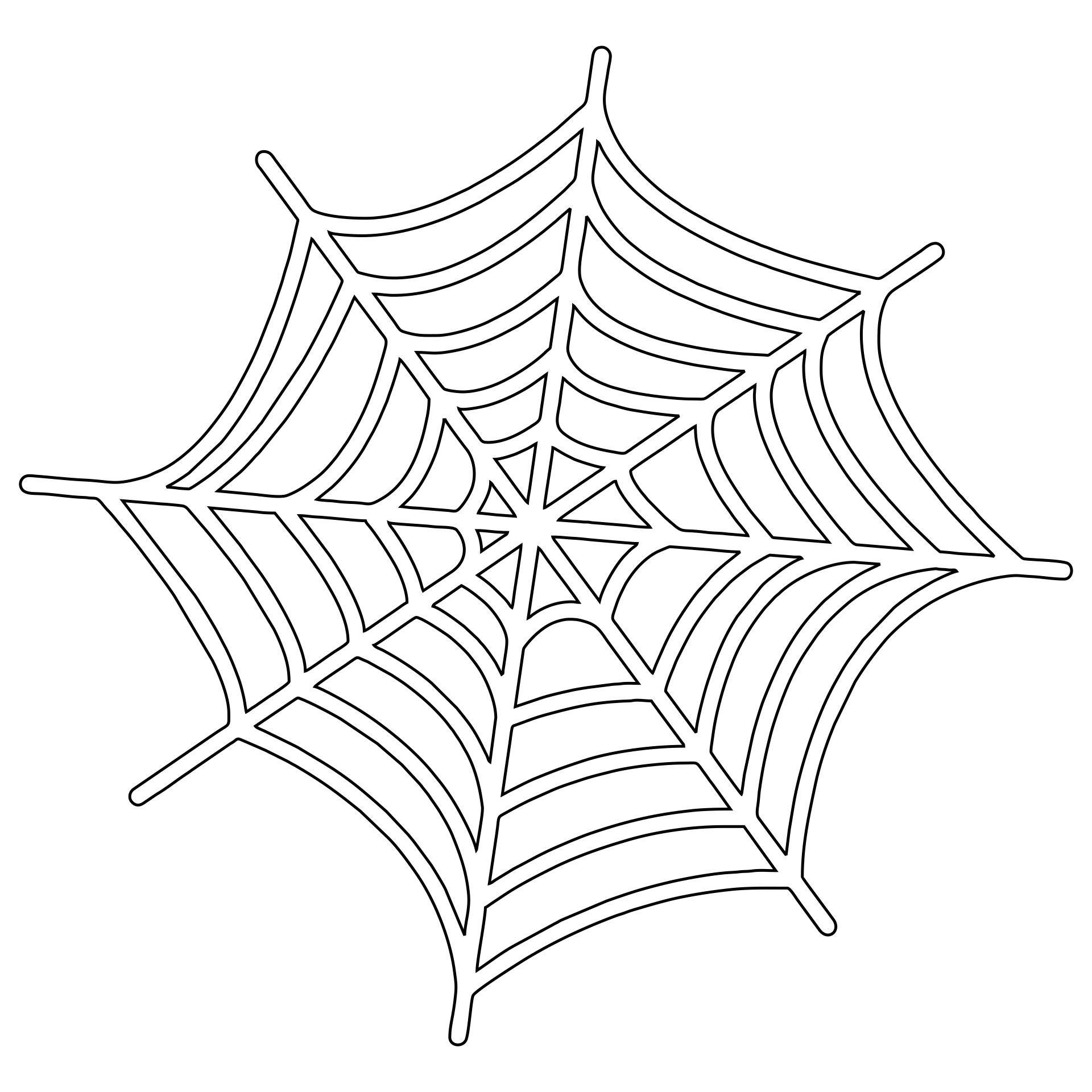 Spider Web Template Free Printable