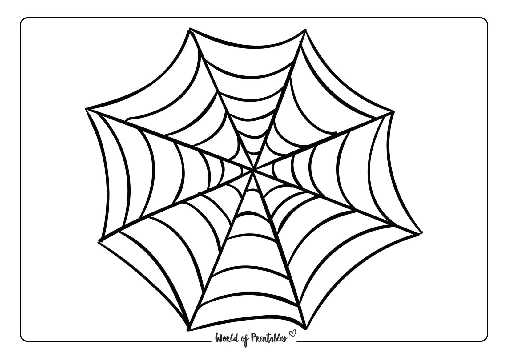 Spiderweb Printables World Of Printables