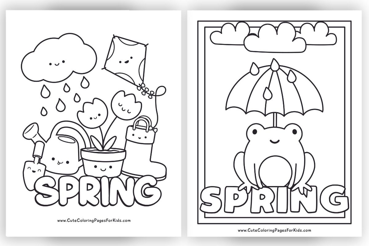 free printable spring coloring pages