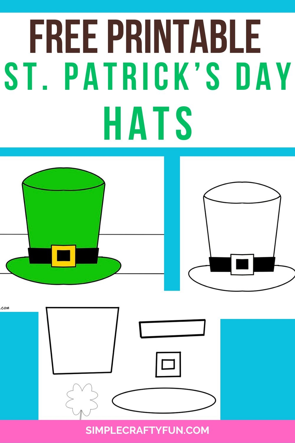 St Patrick s Day Hat Crafts Free Printables 