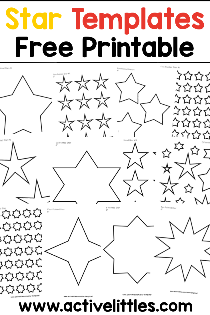 stars template printable