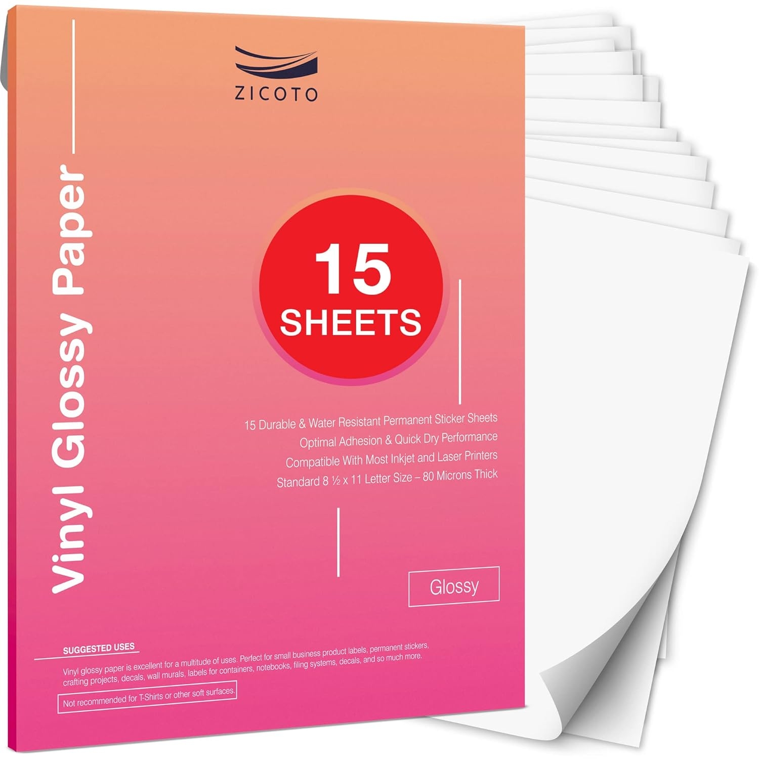 zicoto waterproof printable vinyl