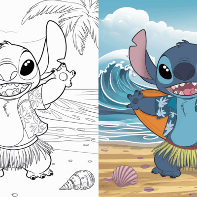 Stitch Coloring Pages 35 Free Printable PDF