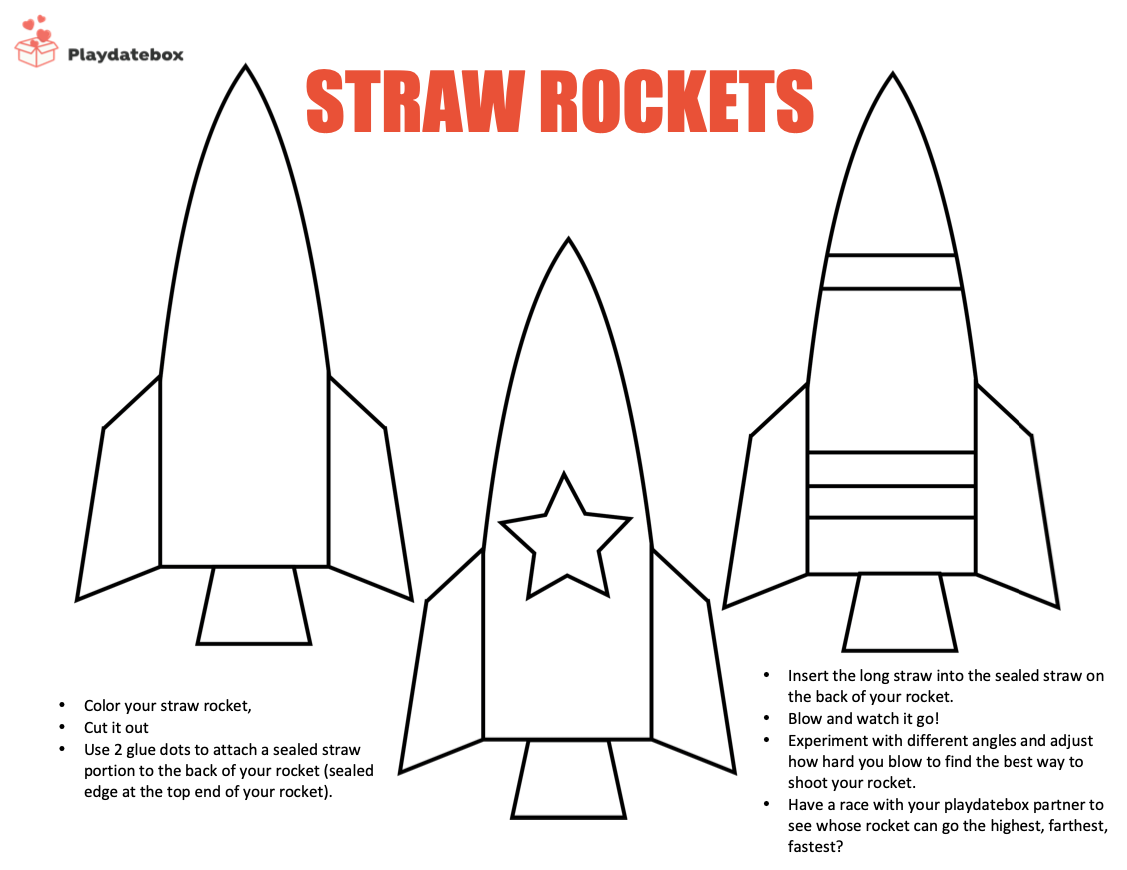Straw Rockets Instructions And Free Printable Playdatebox Straw Rockets Instructions And Free Printable Playdatebox