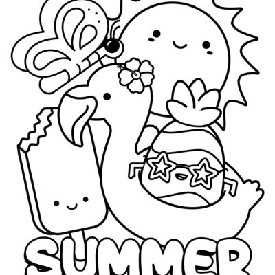 Summer Coloring Pages 10 Free Printable PDF Downloads Cute Coloring Pages For Kids