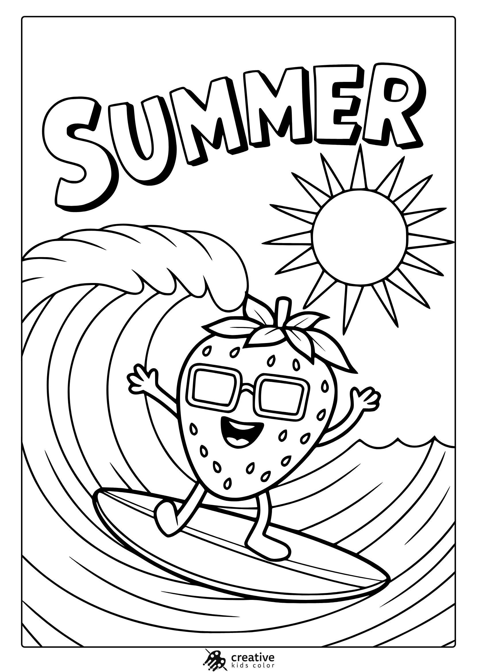 Summer Coloring Pages 20 Free Printable PDF Summer Coloring Pages 20 Free Printable PDF
