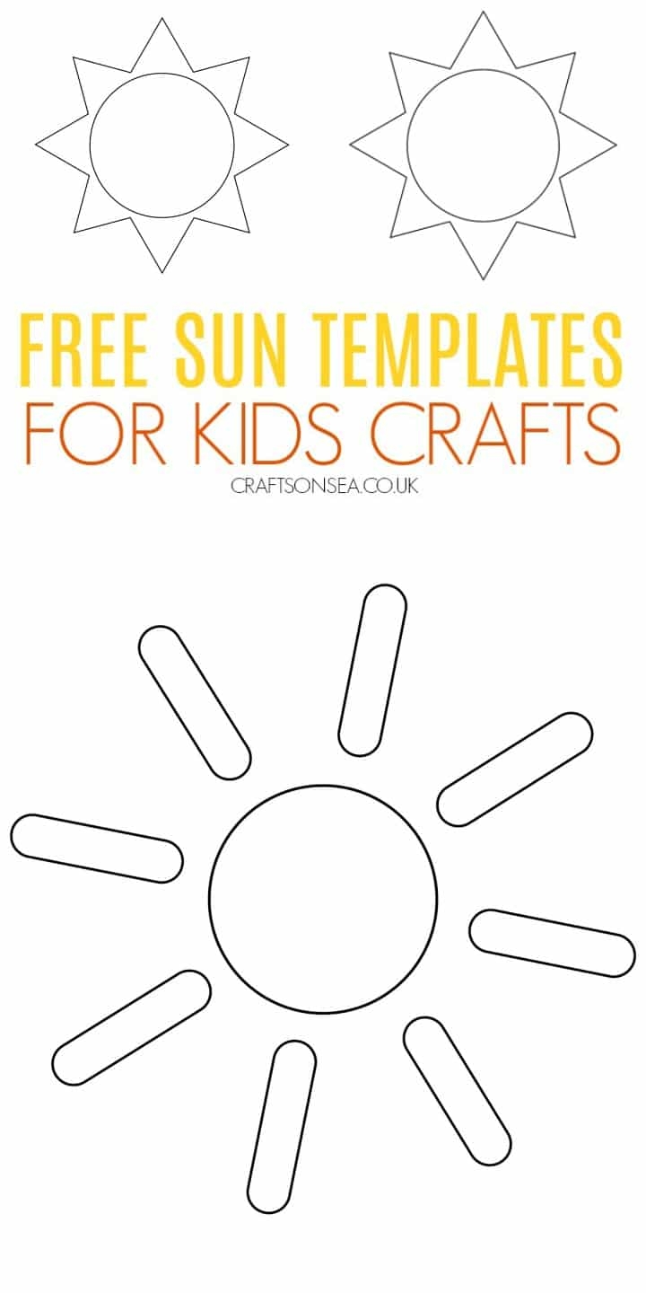 Sun Craft Template FREE Printable PDF Crafts On Sea Sun Craft Template FREE Printable PDF Crafts On Sea
