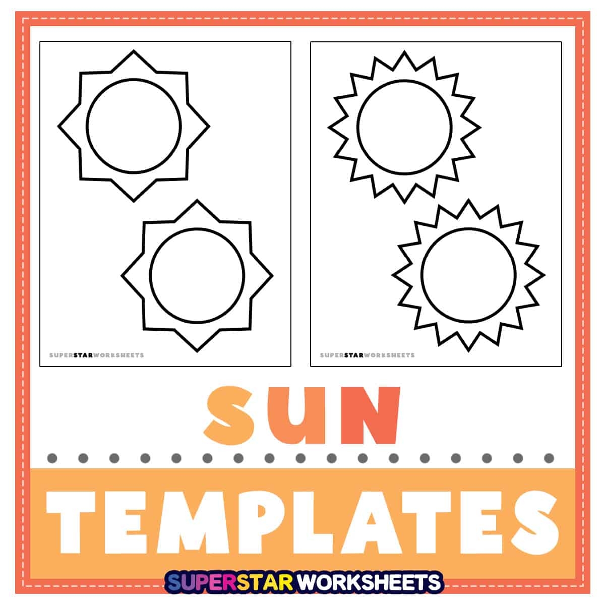 Sun Template Free Printables Superstar Worksheets Sun Template Free Printables Superstar Worksheets