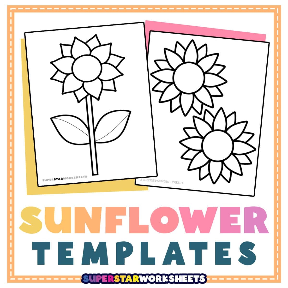 printable sunflower template