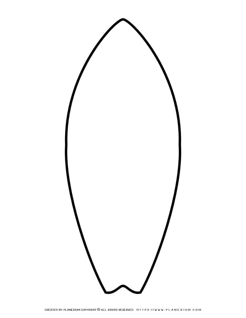 Surfboard Outline Planerium Surfboard Outline Planerium