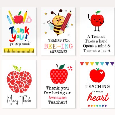 Teacher Appreciation Card Printable Teacher Thank You Card End Of Year Gift For Teachers Printable Card For Teacher Appreciation Week Etsy