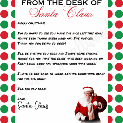 THE CUTEST Letters From Santa Cassie Smallwood