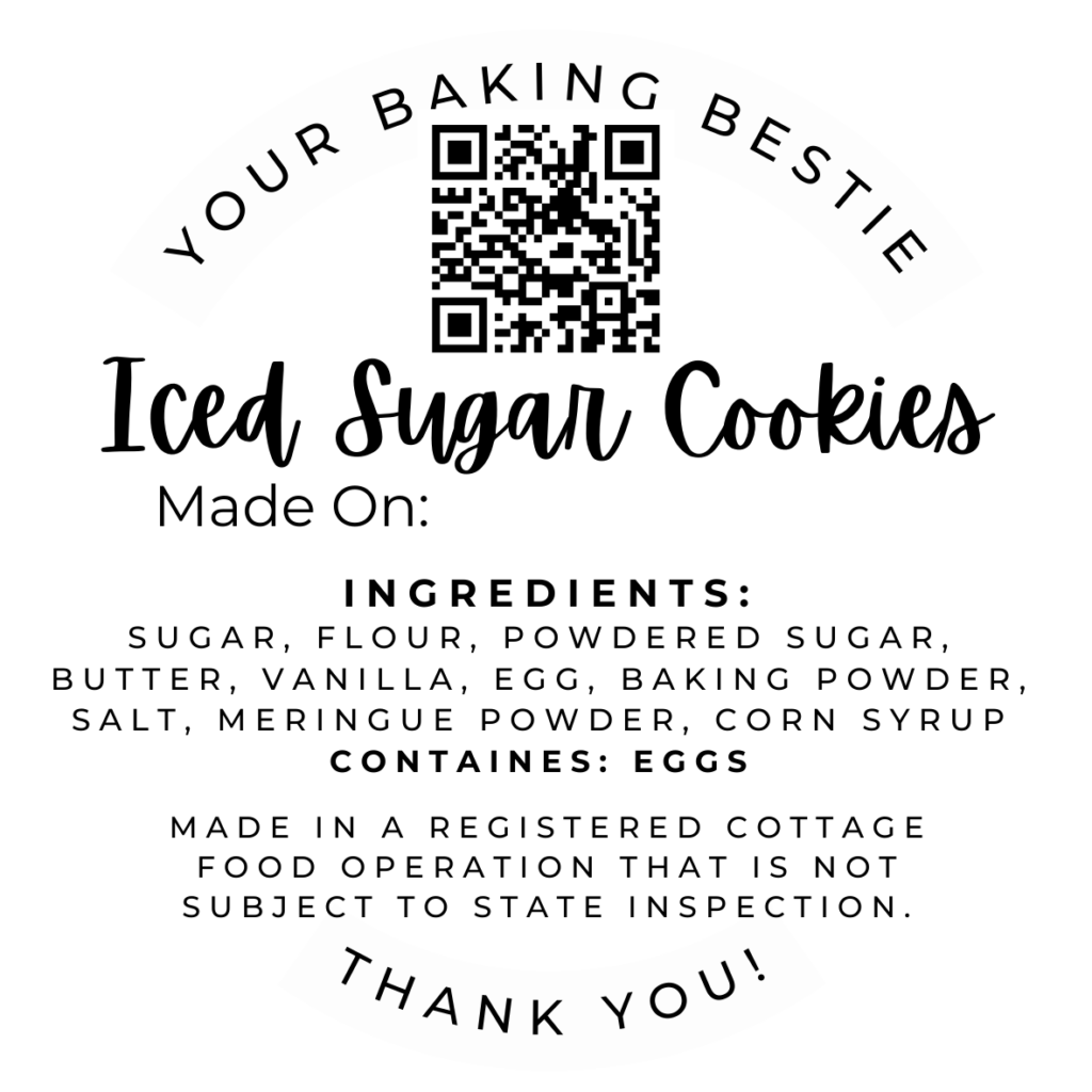 free printable cottage food label template free printable cottage food label template