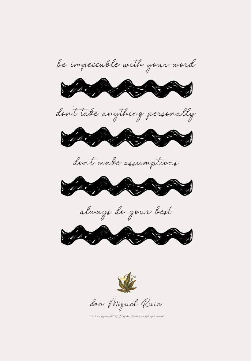The Four Agreements Poster Don Miguel Ruiz Worksheets Library The Four Agreements Poster Don Miguel Ruiz Worksheets Library