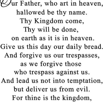 The Lord Prayer 12 Free PDF Printables Printablee