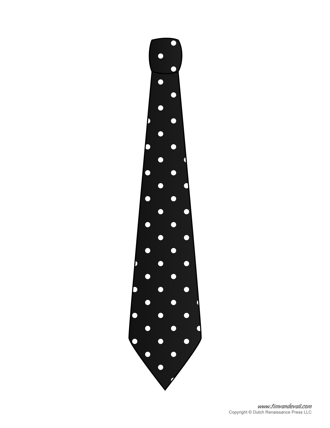 necktie template printable