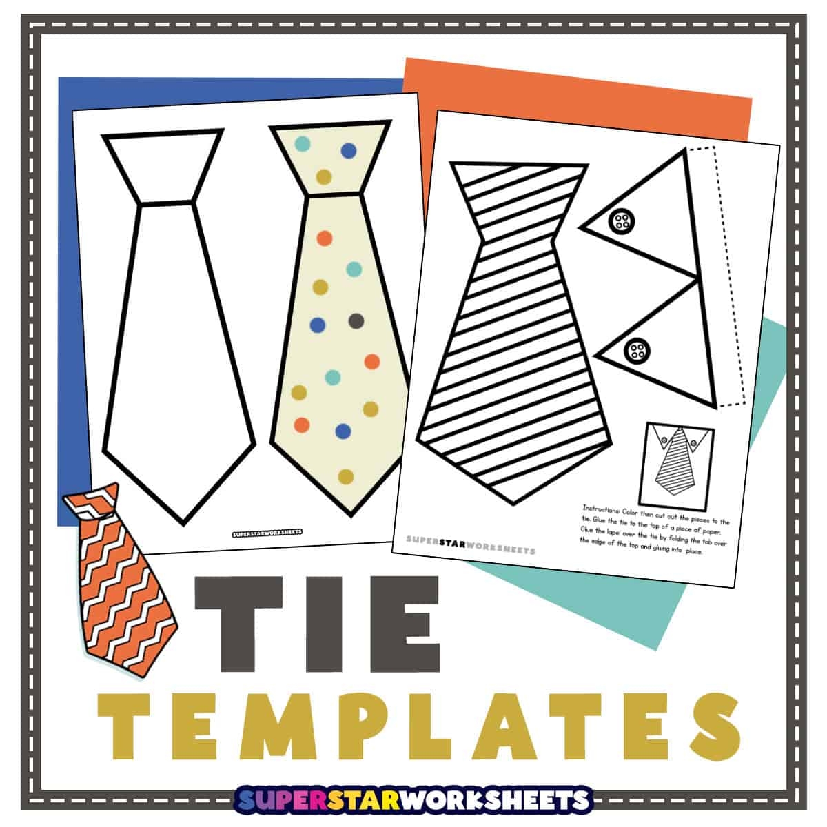 Tie Template Free Printables Superstar Worksheets Tie Template Free Printables Superstar Worksheets