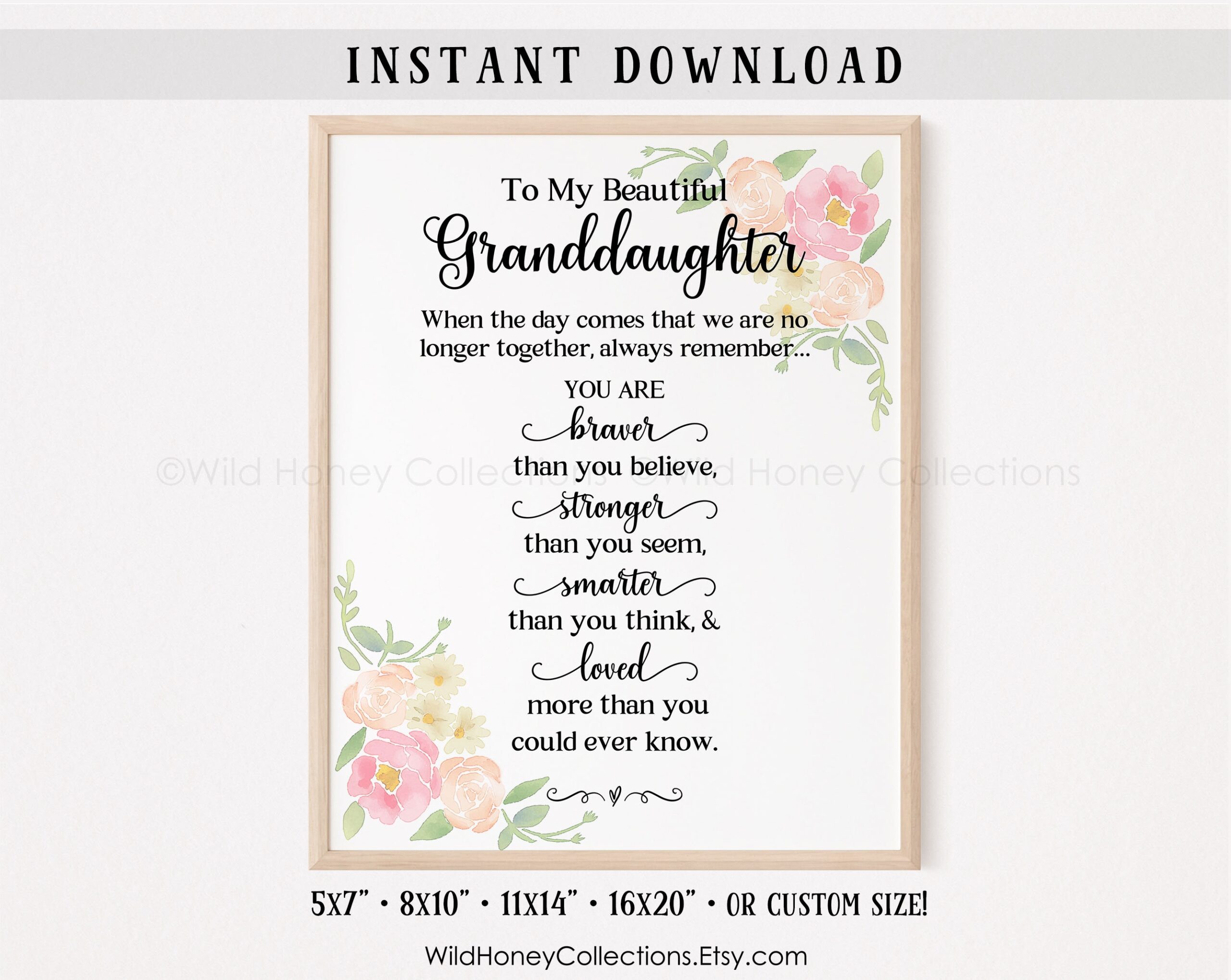 To My Granddaughter Printable Poem You Are Braver Stronger Granddaughter Gift Printable Wall Decor Greeting Card DIGITAL DOWNLOAD Etsy To My Granddaughter Printable Poem You Are Braver Stronger Granddaughter Gift Printable Wall Decor Greeting Card DIGITAL DOWNLOAD Etsy