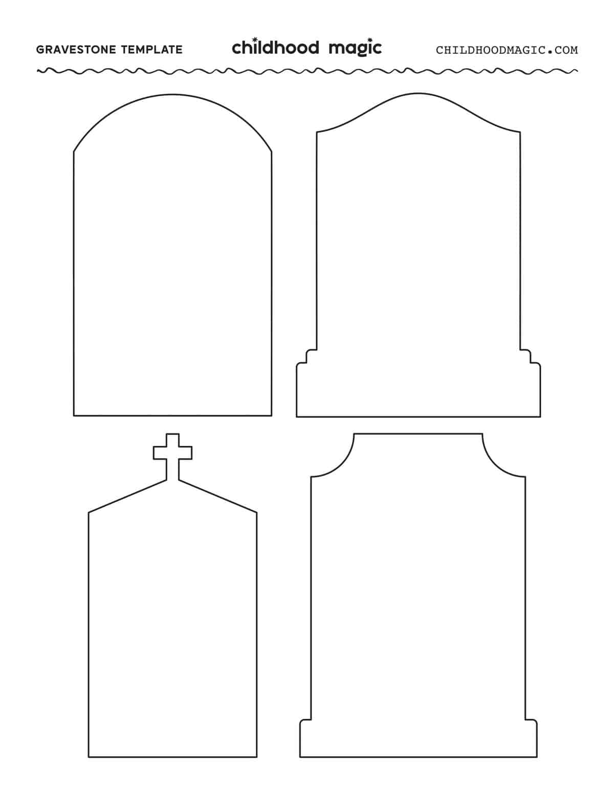 Tombstone Outline Tombstone Outline