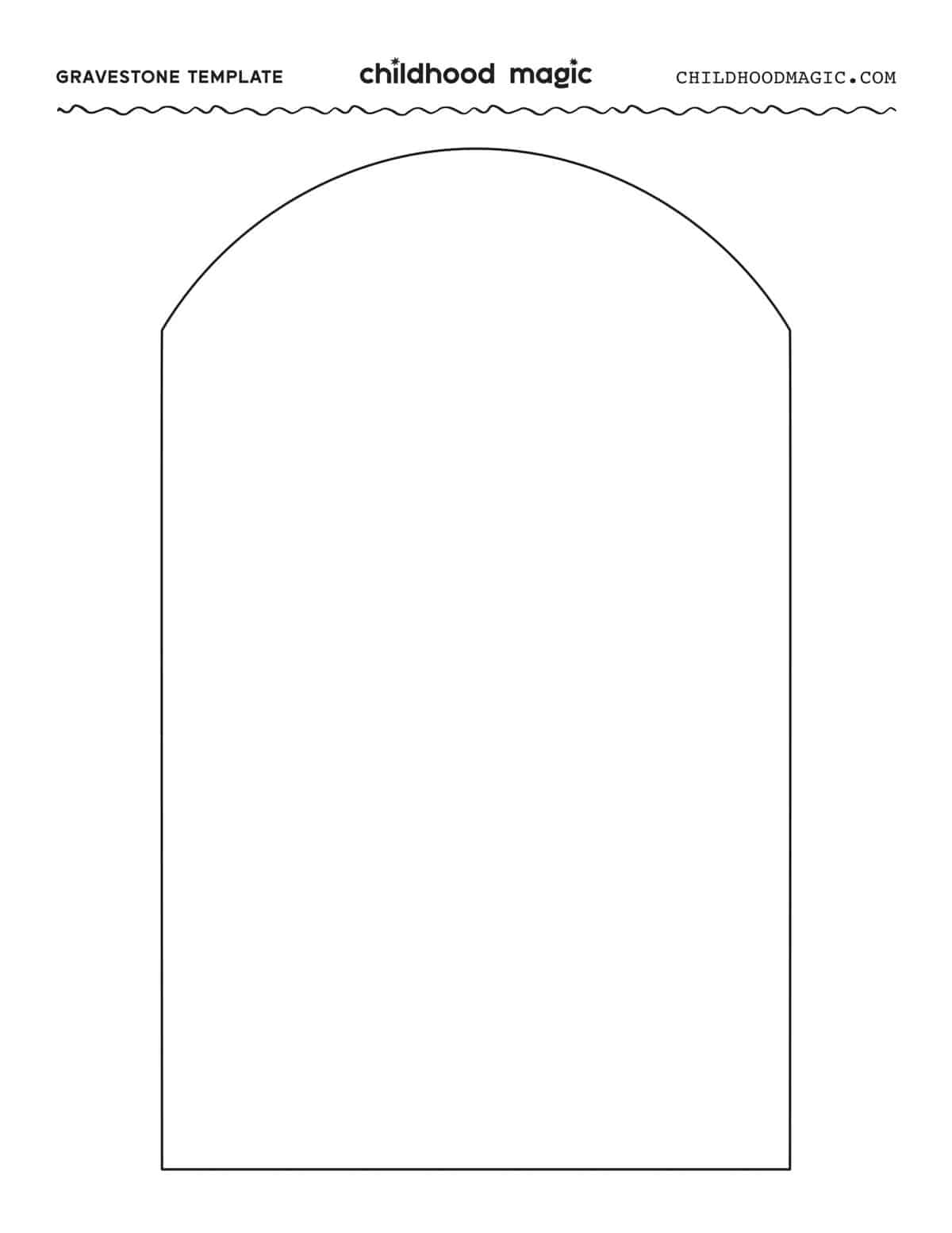 printable tombstone template
