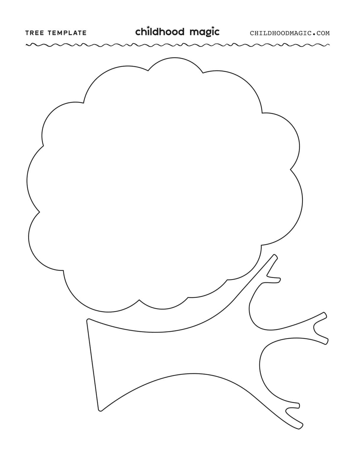 Tree Template Free Printable Childhood Magic Tree Template Free Printable Childhood Magic