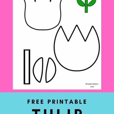 Tulip Craft Template For Kids Free Printable
