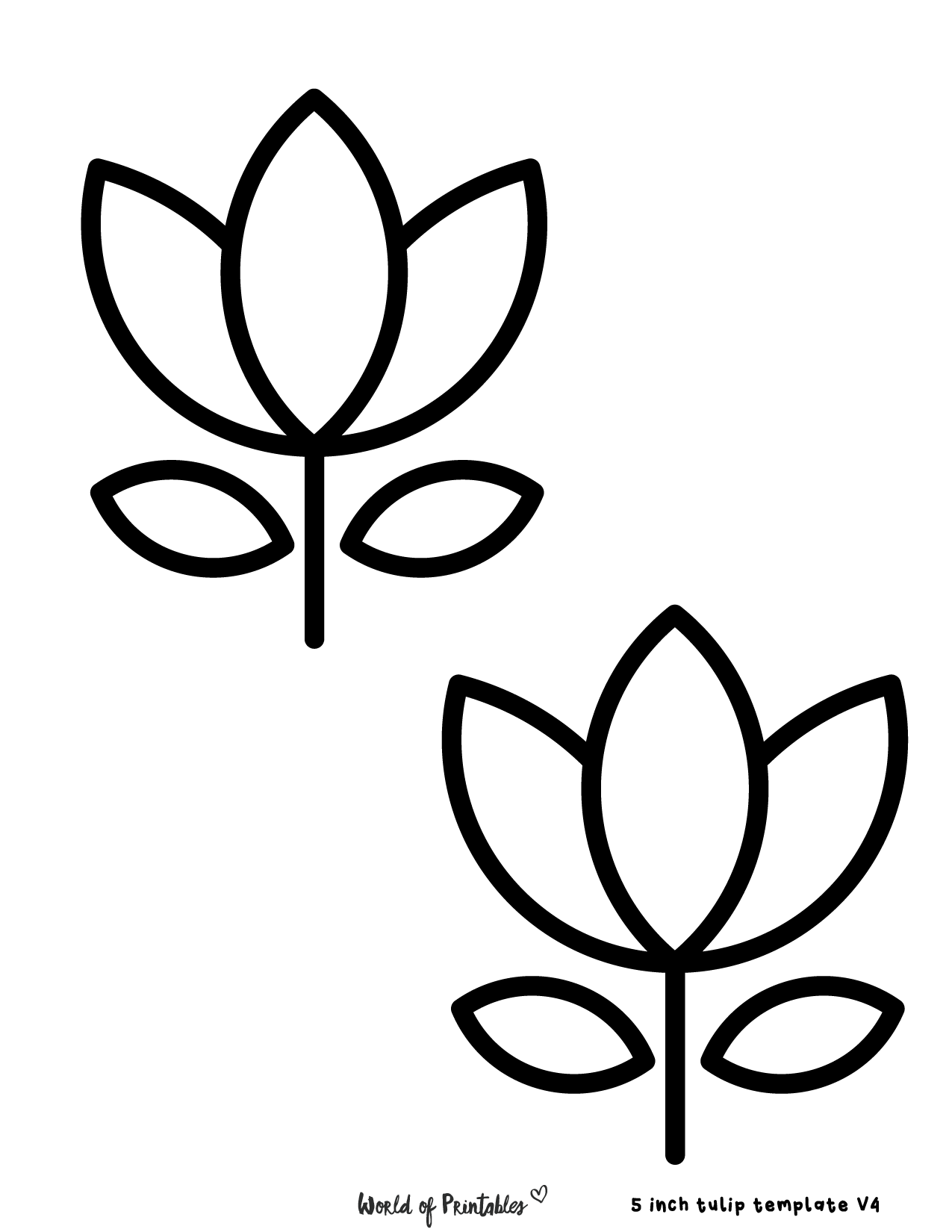 tulip printable template
