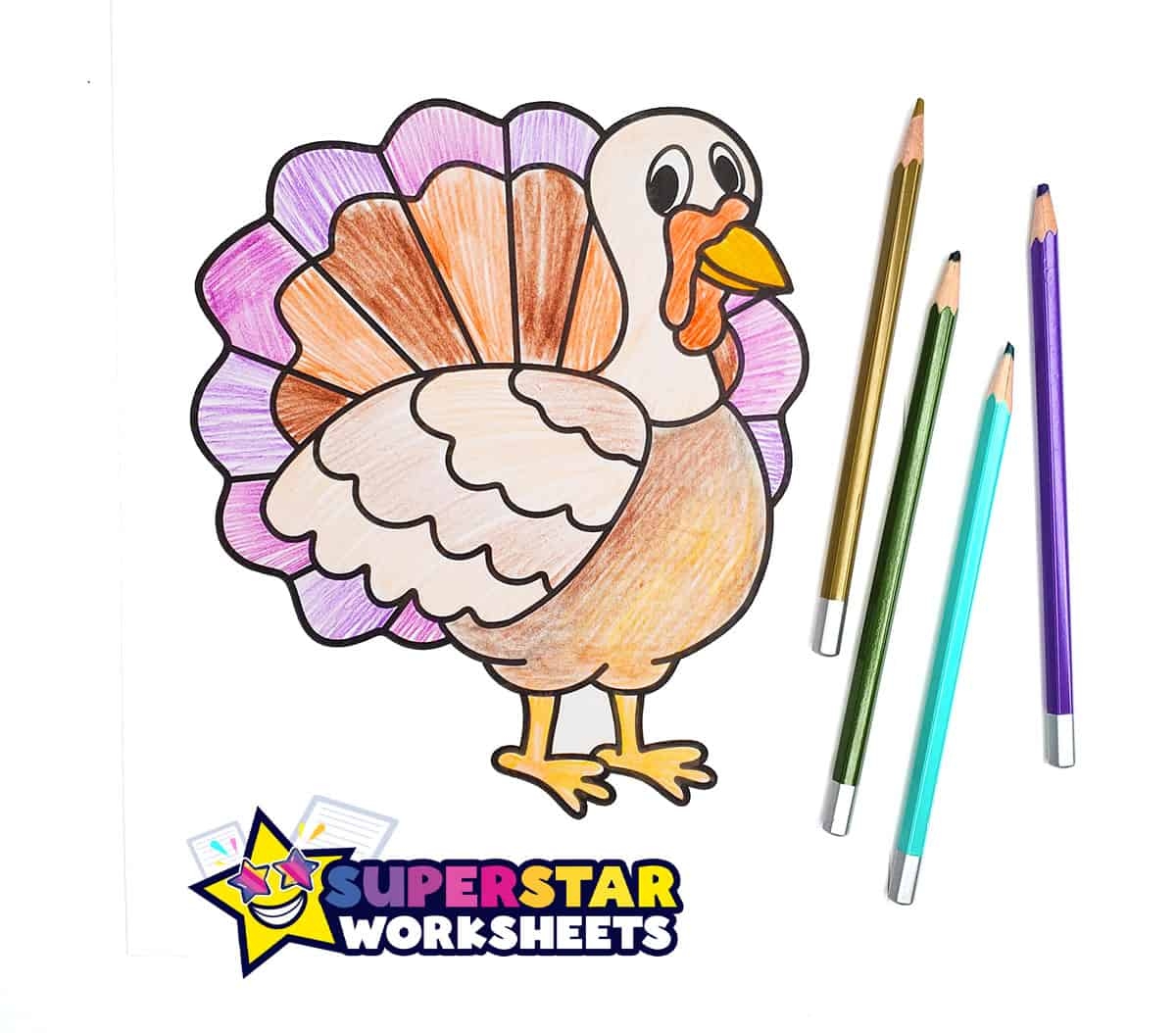 turkey to color printable