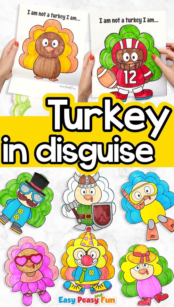 Turkey In Disguise Printable Templates Free Easy Peasy And Fun