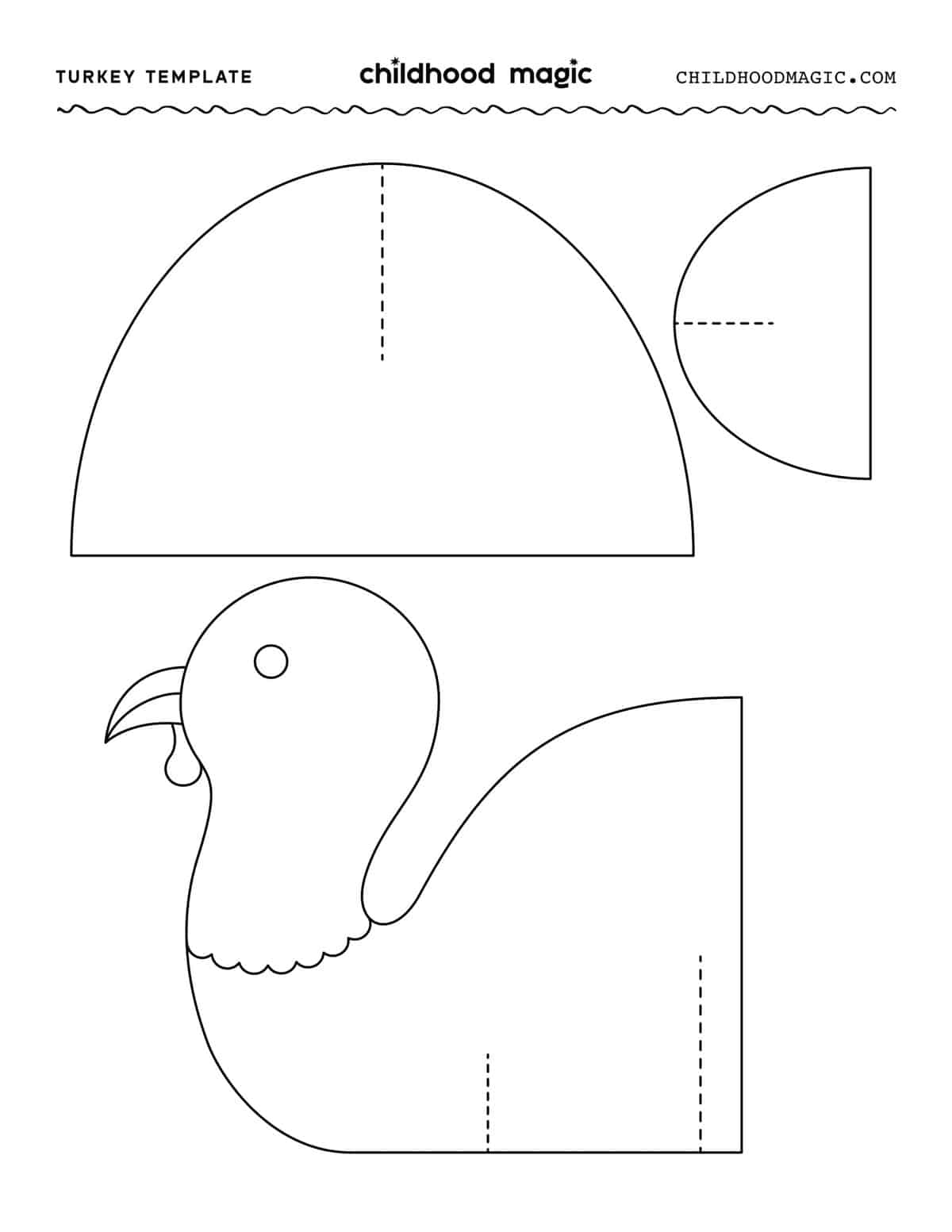 turkey template printable pdf