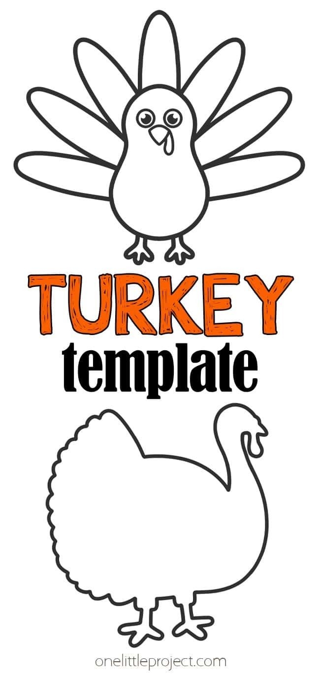 free printable turkey template