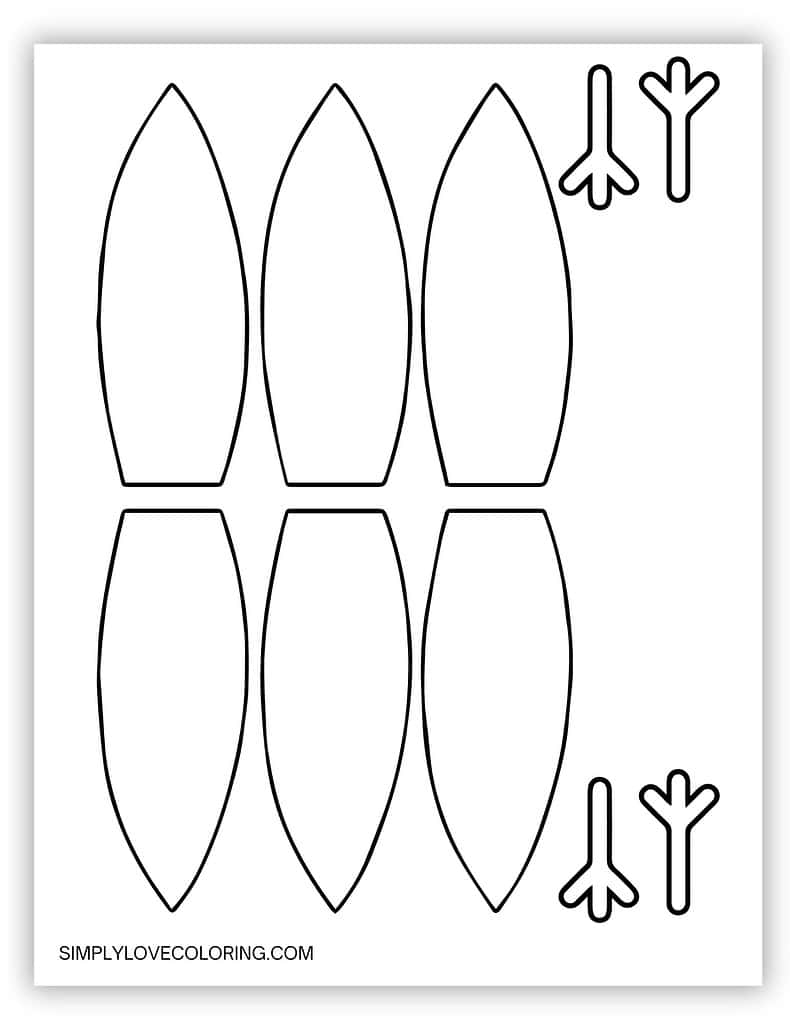 printable turkey feather template printable turkey feather template