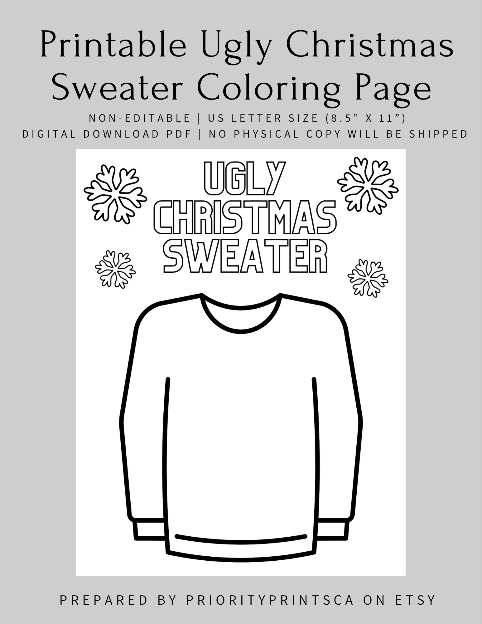 printable sweater template