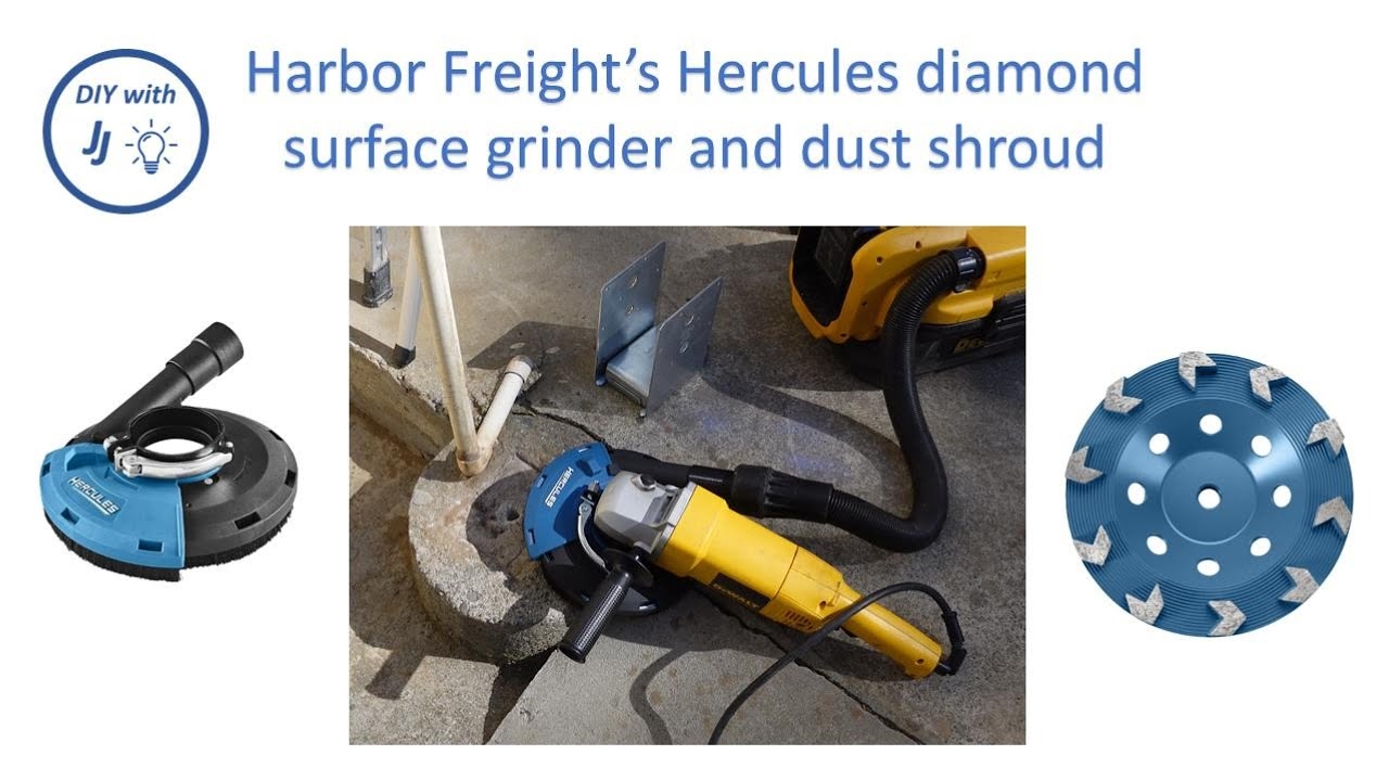 Using Harbor Freight s Hercules Concrete Grinding Disc And Dust Shroud With Dewalt Angle Grinder YouTube Using Harbor Freight s Hercules Concrete Grinding Disc And Dust Shroud With Dewalt Angle Grinder YouTube