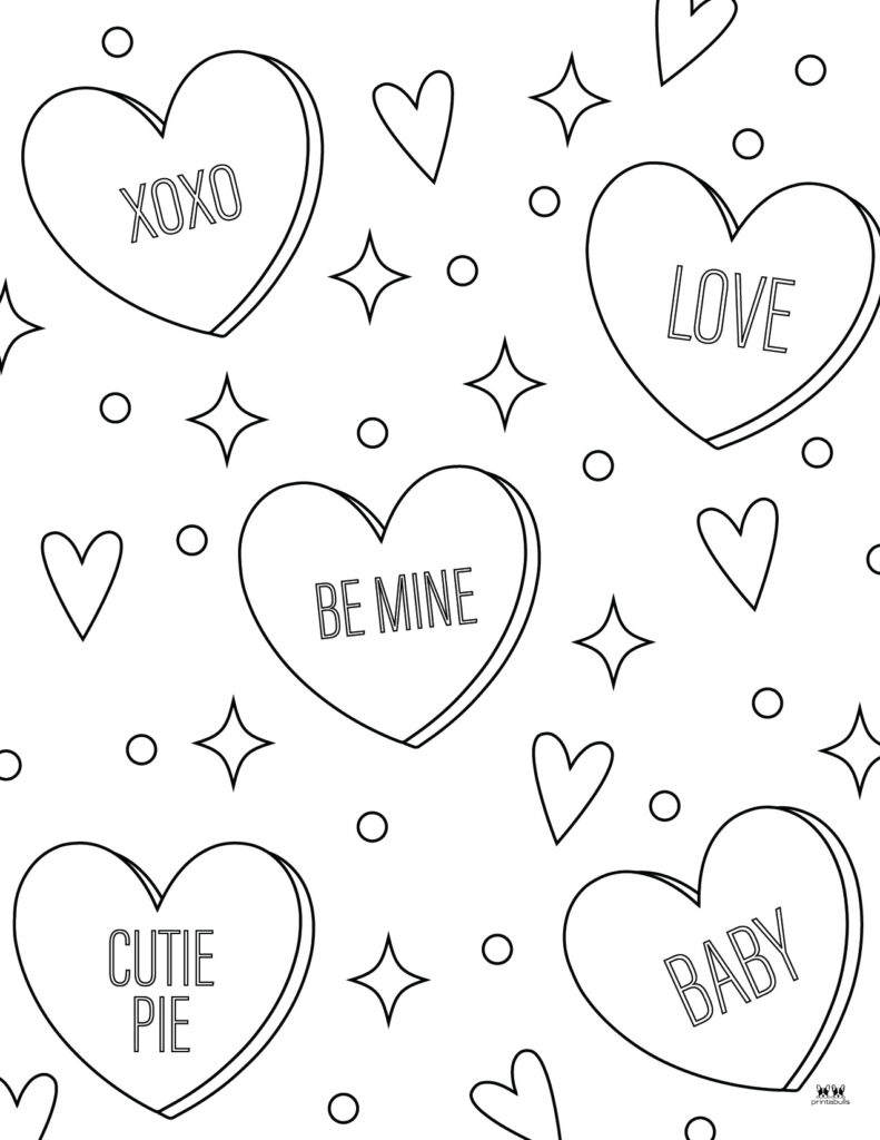 printable coloring pages for valentine's day
